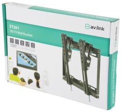 Av:link 129.550 Easy to Install Low Profile Tilt TV and Monitor Wall Bracket