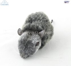 Soft Toy Grey Mouse by Hansa (9cm) 4827