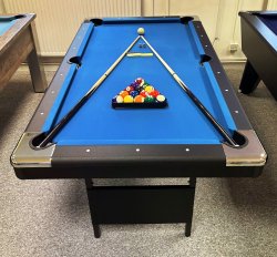 HomeGames 6ft Folding Leg Pool Table