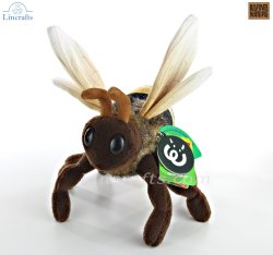 Soft Toy Honey Bee by Living Nature (18cm) AN670