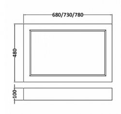 Bayswater Plummett Grey 700mm End Bath Panel