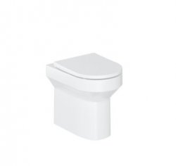 Britton Shoreditch Round Rimless Back To Wall WC including Seat
