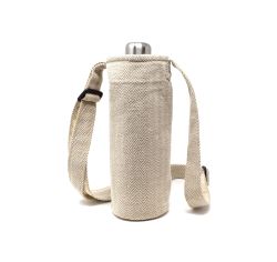 Herringbone Bottle Bag - Cream