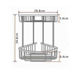 RAK Double Round Corner Basket