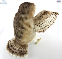 Soft Toy Barn Owl Puppet by Hansa (28 cm) 8396