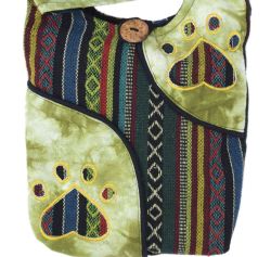 Small Gheri Patch Bag - Green Paws