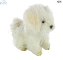 Soft Toy Dog Maltese by Hansa (15cm) 8416