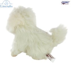 Soft Toy Dog Maltese by Hansa (15cm) 8416