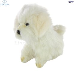 Soft Toy Dog Maltese by Hansa (15cm) 8416