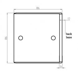 Knightsbridge 20A Flex Outlet Plate - (SN8342)