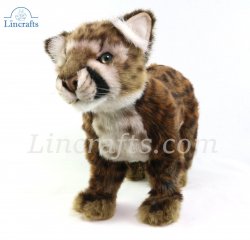 Soft Toy Cougar Wildcat Cub Standing (25cm. H) 6953