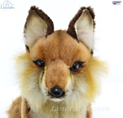 Soft Toy Red Fox Sitting by Hansa (33cm) 6098