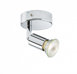 Knightsbridge 230V GU10 Single Spotlight -  Chrome (NSPGU1C)