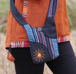 Small Gheri Patch Bag - Blue Sun