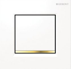 Geberit Sigma 30 Pneumatic White/Gold/White Urinal Control