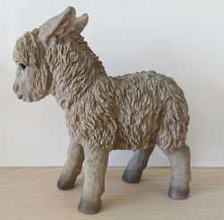 Donkey - Light Grey Standing Lifelike Garden Ornament - Indoor or Outdoor - Pet Pals Vivid Arts