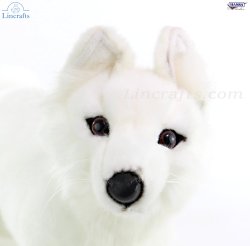 Soft Toy White Fox Lying by Hansa (40cmL) 6088