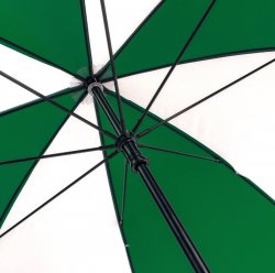 Golf Windproof Umbrella Large Sports Umbrella Green & White  Golfing Umbrella