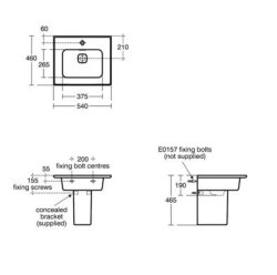 Ideal Standard Strada II 50cm 0 Tap Hole Vanity Basin