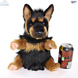 Soft Toy German Shepherd Dog Puppet by Hansa (33cm) 8447