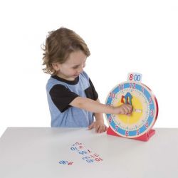 Melissa & Doug Tell The Time Turn & Tell Clock Practical Learning Toy