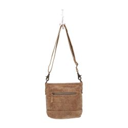 Brown Leather Shoulder Cross Body Handbag