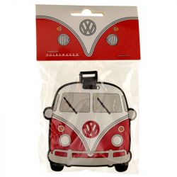 Volkswagen VW T1 Campervan Design Luggage Tag - Red
