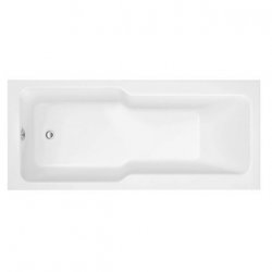 Essential Newham 1700mm x 750mm Straight Single Ended Shower Bath