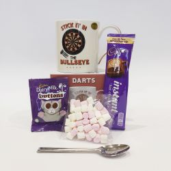 Cadbury's Hot Chocolate & Darts Bullseye Mug Gift Set