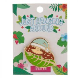 Sloth Just Hanging Around Design Enamel Pin Badge 