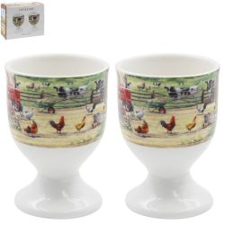 Farmhouse Tractor Horse Egg Cups - Set of 2 - Lesser & Pavey