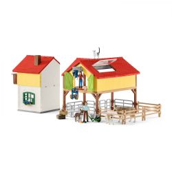 Large Farm House with Figures, Animals & Accessories - Schleich - 42407