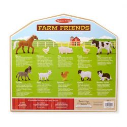 Melissa & Doug Farm Friends 10 Animals Play Set