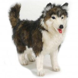 Soft Toy Dog, Husky by Hansa (40cm) 4824