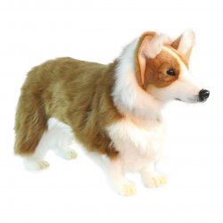 Soft Toy Dog, Welsh Corgi by Hansa (50cm) 6686