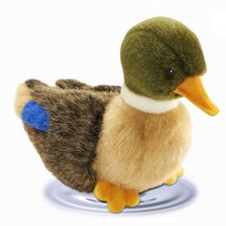 Soft Toy Bird, Baby Duckling by Hansa (19cm) 2053