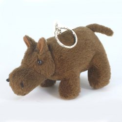 Soft Toy Hippo Keyring by Hansa (10cm) 5509