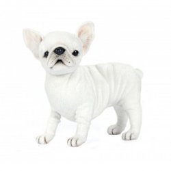 Soft Toy Dog, French Bulldog by Hansa (18cm) 7061