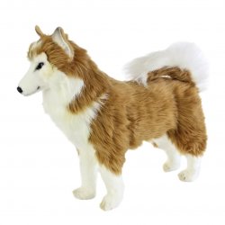 Soft Toy Dog, Husky by Hansa (43cm) 6494