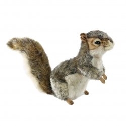 Soft Toy Grey Squirrel by Hansa (18cm) 5676