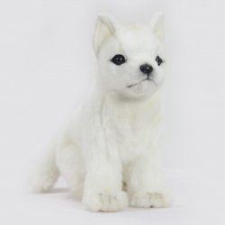 Soft Toy Arctic Snow Fox by Hansa (20cm) 6836