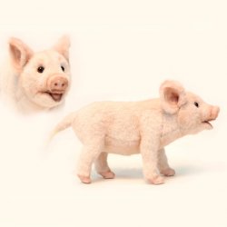 Soft Toy Pig, Piglet Standing by Hansa (23cm.L) 6455