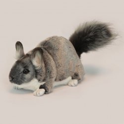 Soft Toy Grey Chinchilla by Hansa (30cm) 6294