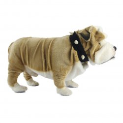 Soft Toy Dog, British Bulldog by Hansa (68cm) 5626