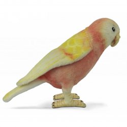 Soft Toy Bird, Bourkes Parrot by Hansa (14cm.L) 7637