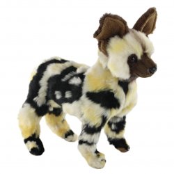 Soft Toy Painted Hunting Wild Dog by Hansa (21cm) 7941