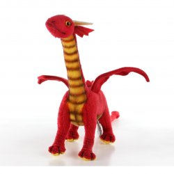 Soft Toy Red Dragon by Hansa (32cm) 6064