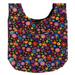 Strong cotton - beach bag - flowers - multi-coloured