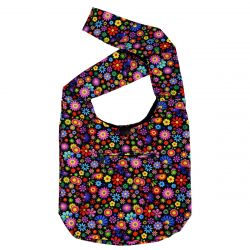 Strong cotton - beach bag - flowers - multi-coloured