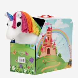 Lemieux Mini Toy Pony Unicorn Magic - White Rainbow